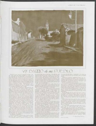 El barrio de mi pueblo : Dibujo de Peláez
