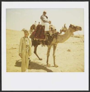 Wolfram und Barbara Siebeck bei den Pyramiden von Gizeh