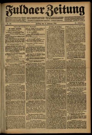 Ausgabe vom Freitag, den 09. Februar 1917.