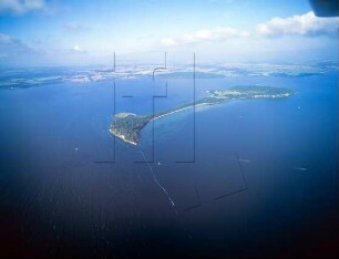 Insel Vilm in der Ostsee : Blickrichtung Norden nach Rügen