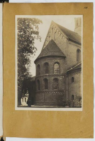 Klosterkirche, Lehnin: Ansicht von der Chorseite (aus: Skizzen- und Fotoalbum 20)