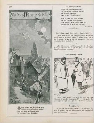 "An das Mondlicht" "Der Pantoffelheld"