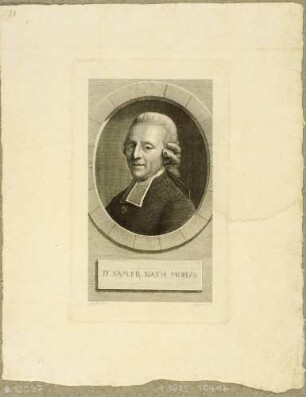 Bildnis Morus, Samuel Friedrich Nathanael (1736-1792), Theologe, Philologe