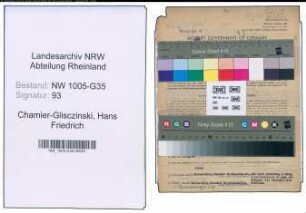 Entnazifizierung Hans Friedrich Von Chamier-Glisczinski , geb. 25.05.1922 (Verleger)
