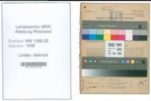 Entnazifizierung Heinrich Linden , geb. 03.06.1910 (Polier)