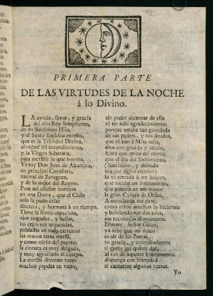 Primera Parte De Las Virtudes De La Noche á lo Divino