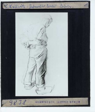 Kollwitz, Gefesselter Bauer (Zeichnung)