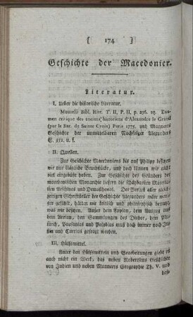 Geschichte der Macedonier.