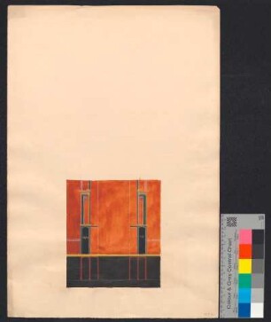 Wanddekoration im Architekturstil pompejanischer Wandmalereien