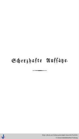 Scherzhafte Aufsätze