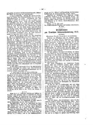 Pressestimmen zur Deutschen Lehrerversammlung 1912 : (Fortsetzung)