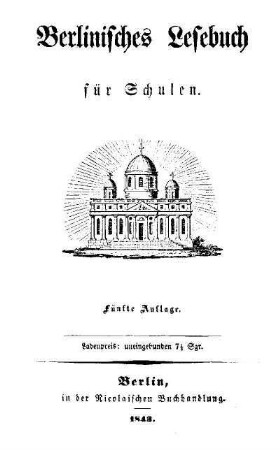 Berlinisches Lesebuch für Schulen