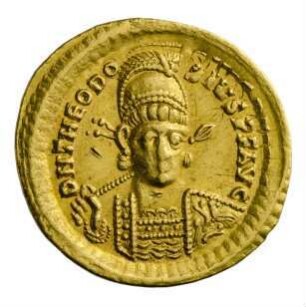 Münze, Solidus, 420 - 422 n. Chr.