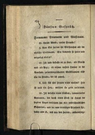 Fünftes Gespräch: Frommann Treumann und Weißmann