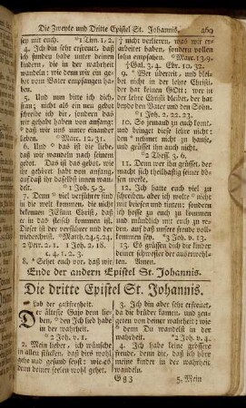Die dritte Epistel St. Johannis.