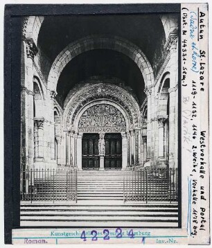 Autun: Kathedrale Saint-Lazare, Vorhalle und Portal