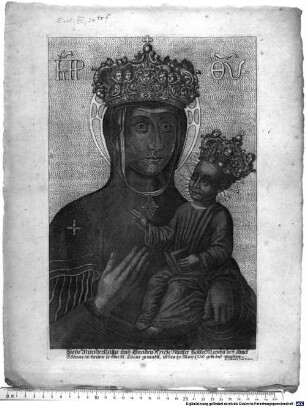 Sieße Wunderthätige und Gnaden-Reiche Mutter Gottes Marya bey Sanct Thomas zu Brünn so von St. Lucas gemahlt, ist den 16. May 1736 gekrönt worden