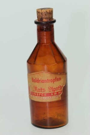 Arznei-Flasche für Baldriantropfen