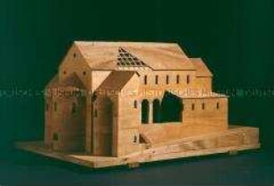 Modell der Einhardsbasilika in Steinbach bei Michelstadt / Odenwald (Original erbaut 815/827)