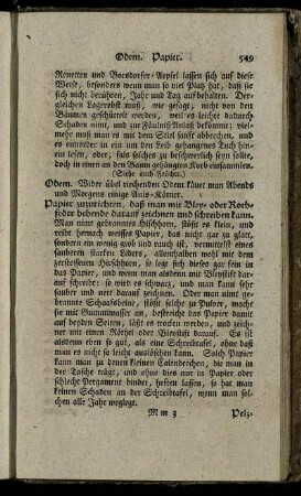 Papier zuzurichten. - Würste.