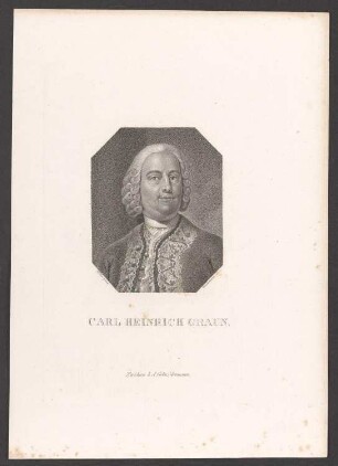Porträt Carl Heinrich Graun (1704-1759)
