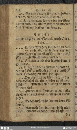 [Am neunzehnten Sonntage nach Trinitatis]
