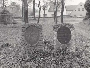 Grabsteine für Ch. Henriette Balke, geb. Donath (gest. 1887) und Gottlob Balke (gest. 1894)