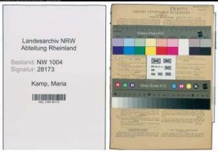 Entnazifizierung Maria Kamp , geb. 01.08.1911 (Hausangestellte)