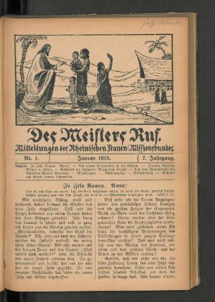 Nr. 1. Januar 1915.
