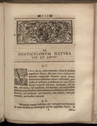 De Fonticulorum Natura Usu Et Abusu.