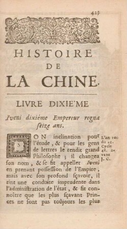 Livre diexie'me. Iveni dixième empereur regna seize ans