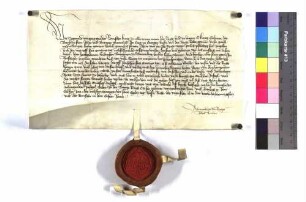 König Sigmund weist die Stadt Giengen an, ihre gewöhnliche Steuer an Burggraf Friedrich VI. von Nürnberg zu zahlen.
