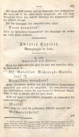 Zweytes Capitel. Bewegungen in LInie.