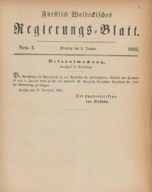 3. Januar-19. December = Nro. 1-29