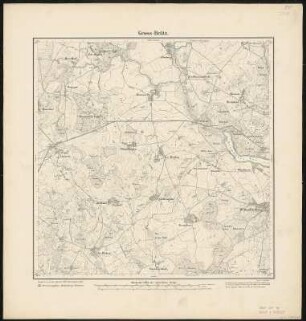 Meßtischblatt 2333 : Gross- Brütz, 1881 : Gross- Brütz. - Aufn. 1879. - 1:25000. - [Berlin]: Reichsamt für Landesaufnahme, 1881. - 1 Kt.