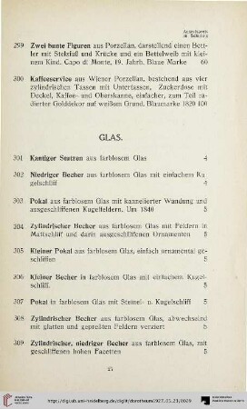 Glas (Nr. 301-333)