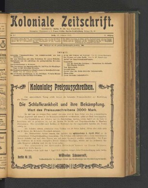 Nr. 6/7. Berlin, 15. Februar 1912. 13. Jahrgang.