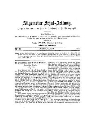 Die Lehrerbildung und die neuen Regulative