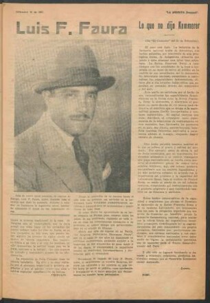 Lo que no dijo Kemmerer : (De "EL Comerio" del 21 de Septiembre).