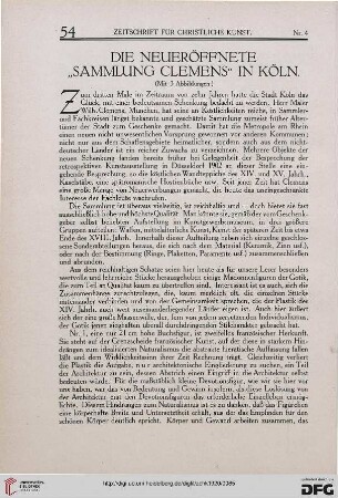 Die neueröffnete "Sammlung Clemens" in Köln