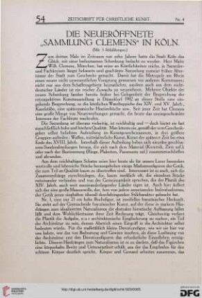 Die neueröffnete "Sammlung Clemens" in Köln