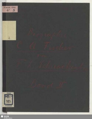 2: Biographie des Komponisten und Orgel-Virtuosen C. A. Fischer