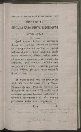 Sectio IX. Seculi XVIti Prius Dimidium