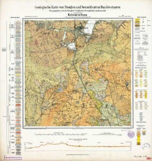 Geologische Karte von Preußen und benachbarten Bundesstaaten, [3067] Kolmar in Posen