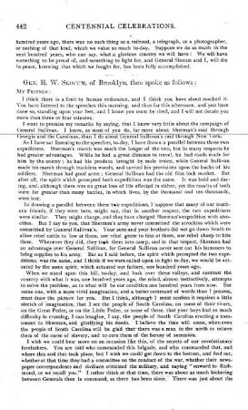 Address by General H. W. SLOCUM.