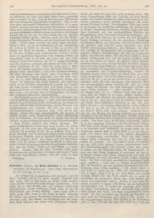 317-319 [Rezension] Schoebel, Charles, Le Moise historique et la rédaction mosaique du Pentateuque