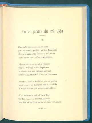 En el jardín de mi vida