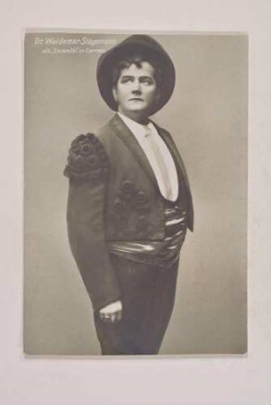 Rollenbildnis Waldemar Staegemann als Escamillo in "Carmen"