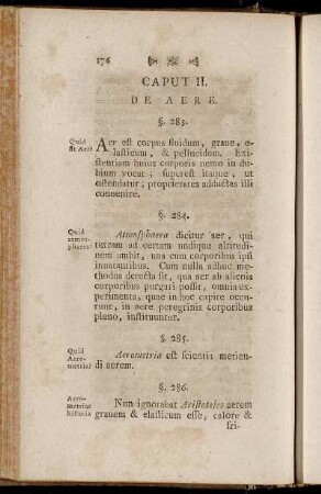 Caput. II. De Aere.