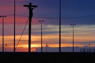 Frankreich. Haute Normandie. Seine Maritime. Dieppe. Hafenmole im Abendlicht